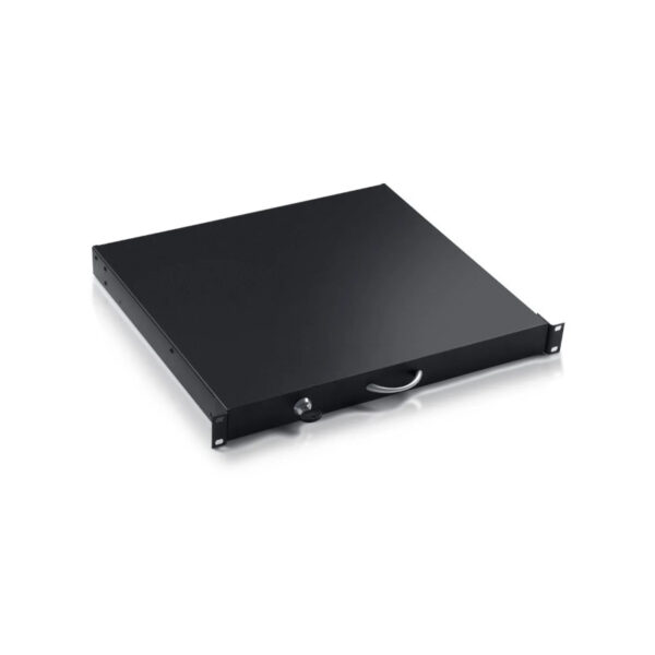 Upcom lockable keyboard drawer for 19" rack cabinets, size 1U or 2U, closed