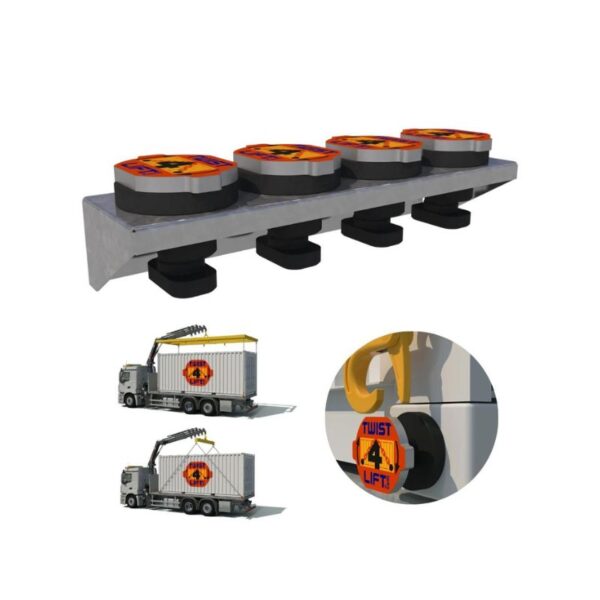 Twist4Lift - containerhaken set- 40 ton - Afbeelding 2