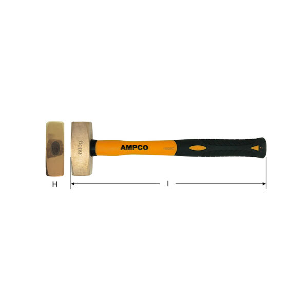 AMPCO Safety Tools Double face engineers hammer AlBz