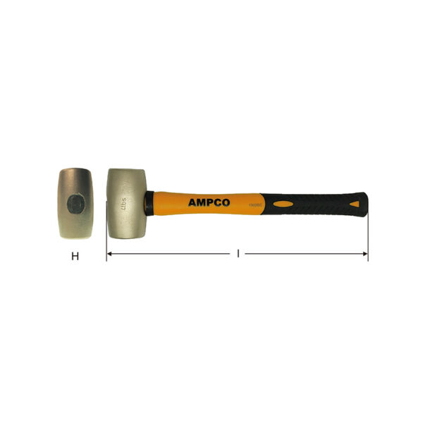 AMPCO Safety Tools Mallet BeCu