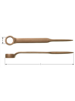 Llave de caja de construcción desplazada con pasador