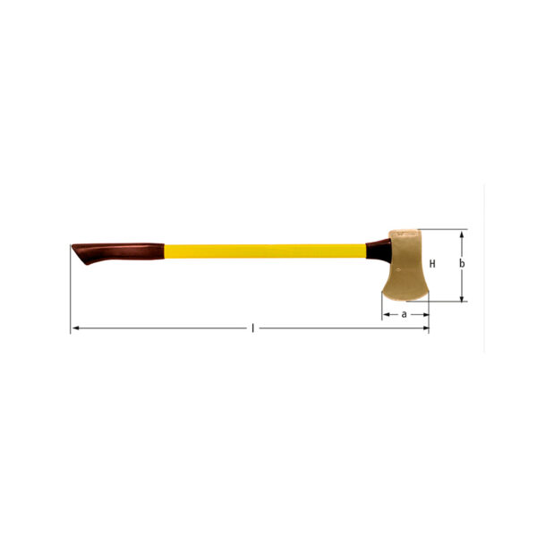 AMPCO Safety Tools • Felling axe (flat head) • (AlBz)