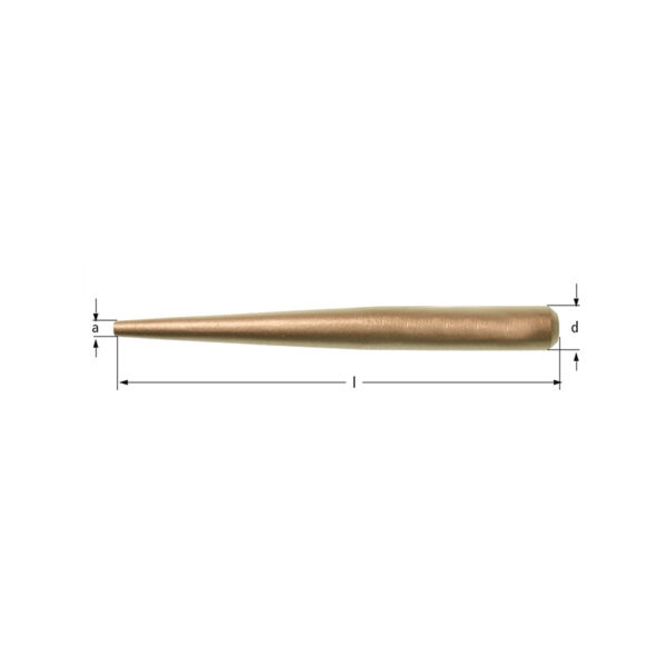 AMPCO Safety Tools • Mandrel, Drift pin conical • (BeCu)