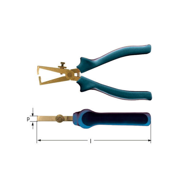 Wire stripping pliers BeCu