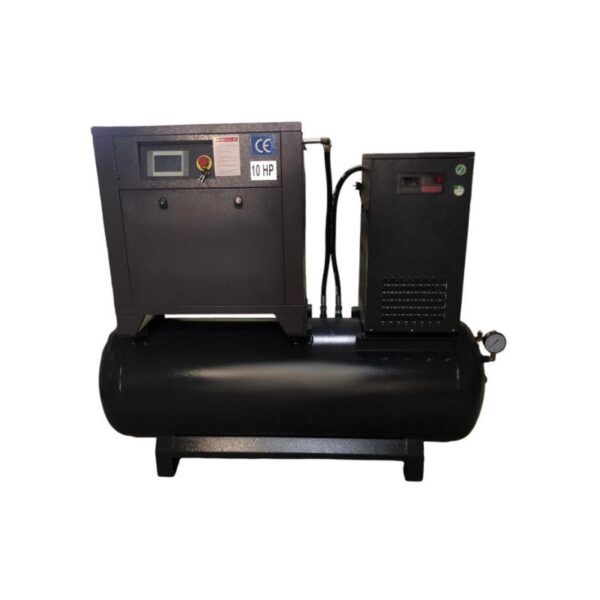 Винтовой компрессор Affluendor Leopard с воздушным резервуаром и осушителем воздуха