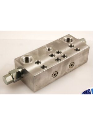 Dobbelt overcenterventil med bremseløsning, kan flanges på Rexroth-motor A2FE 45-56-63-serien
