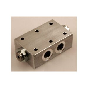 Flangeable dual pilot check valve, 35 LPM, 38 BSP