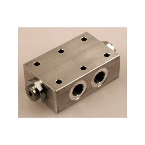 OFC • Flangeable dual pilot check valve, 35 LPM, 3/8" BSP