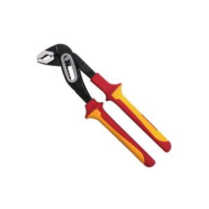WEDO Pinze per pompe dell'acqua isolate VDE 1000V, acciaio Cr-V resistente, design ergonomico, snodo per regolazioni versatili.