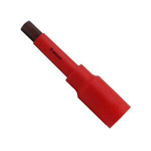 WEDO Chiave esagonale isolata VDE 1000V, acciaio Cr-V, chiave a bussola da 3/8", design ergonomico per sicurezza e comfort.