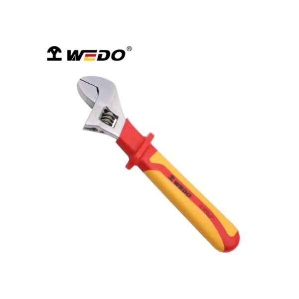 WEDO Регулируемый гаечный ключ IN527 с изоляцией VDE 1000V, изготовленный из прочной Cr-V стали, обеспечивает исключительную производительность и безопасность.