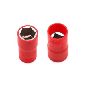 WEDO Soquete hexagonal isolado VDE 1000V de 1/2" para uma utilização segura e fiável em aplicações eléctricas de alta tensão.
