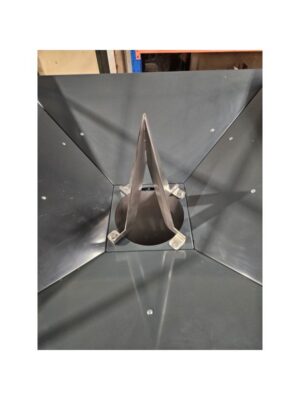 Broche en acier inoxydable solide pour Modulo stations de déchargement de big bags.
