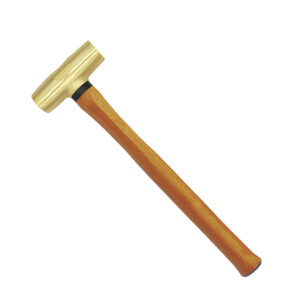 Martello in ottone WEDO con testa in ottone resistente e manico in legno per precisione e affidabilità professionali.