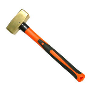 Mazza in ottone WEDO, tipo tedesco, manico in fibra di vetro, utensile professionale, durevole, antiscintilla, conforme al settore.