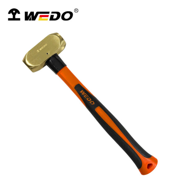Premium WEDO messing platte hamer met handvat van glasvezel zorgt voor precisie, duurzaamheid en comfort voor professionals.
