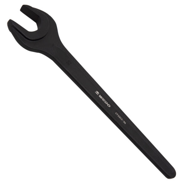 WEDO Tek Açık Uçlu Anahtar, 40 Krom Çelik, DIN894, profesyonel alet, korozyona dayanıklı, ergonomik tasarım.