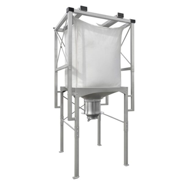 Modulo HI Funnel RVS, Big bag Estação para materiais em pó, aço inoxidável