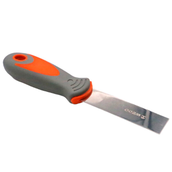 WEDO Putty Knife valmistettu kestävästä 304 ruostumattomasta teräksestä, mikä takaa korroosionkestävyyden ja pitkäkestoisen suorituskyvyn.