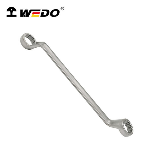 Chave de caixa de dupla extremidade em titânio premium com design offset, oferecendo durabilidade, precisão e resistência à corrosão.