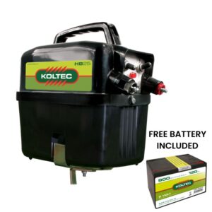 Koltec HB25 baterijski generator energije za ograde s besplatnom 9V baterijom za mobilne ograde