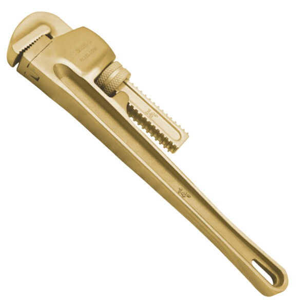 Llave para tubos WEDO, estilo americano, bronce de aluminio, antichispas, certificación BAM ATEX, herramienta profesional