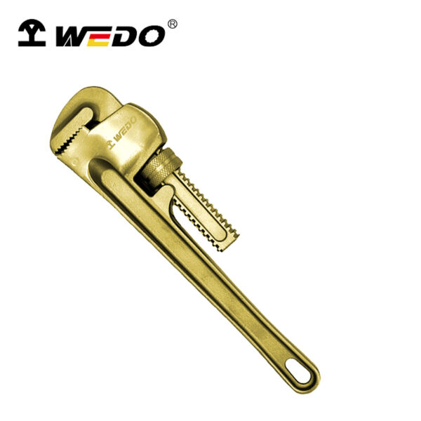 Llave para tubos de bronce y aluminio WEDO de alta calidad, antichispas, resistente a la corrosión, con certificación BAM ATEX de seguridad.
