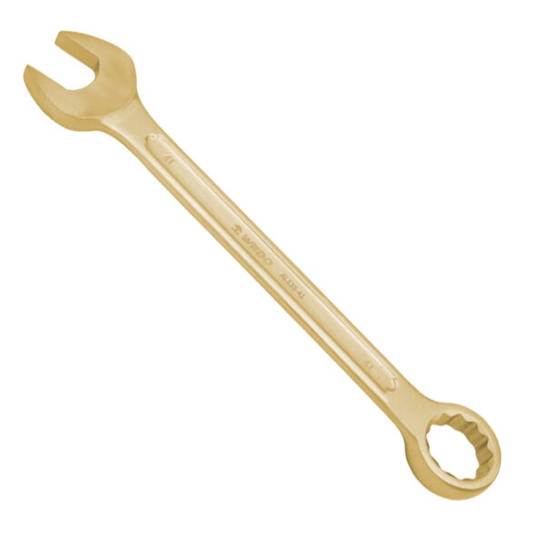 WEDO Combination Wrench Inch Aluminum Bronze, χωρίς σπινθήρες, πιστοποιημένο με BAM ATEX, επαγγελματικό εργαλείο για ασφάλεια.