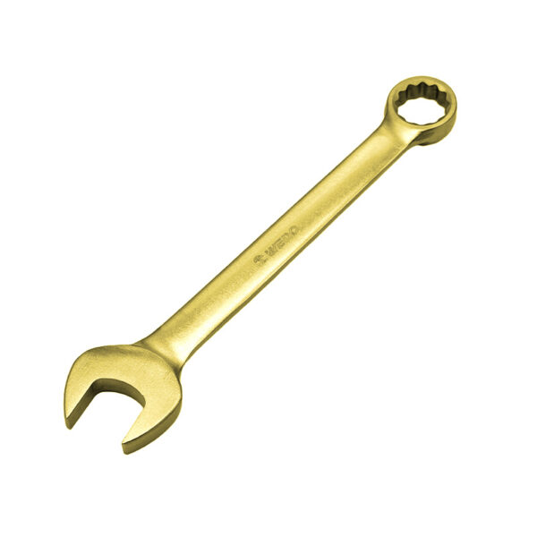 Cheie combinată WEDO: Bronz din aluminiu lucios pentru o muncă sigură și precisă în medii periculoase.