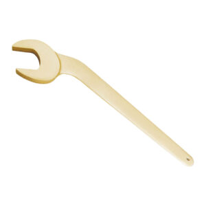 WEDO non-sparking aluminum bronze wrench, 45-degree bend, BAM ATEX certified, ideal for professional use.