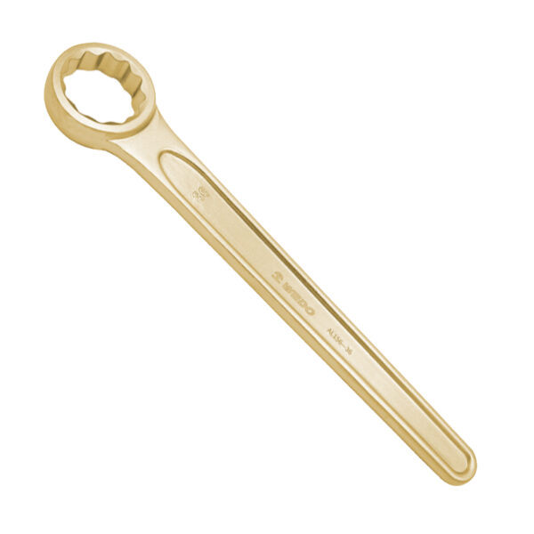 WEDO Single Box Wrench, Ring Wrench, Aluminum Bronze, Non-spark, BAM ATEX Certified, Professional Tool