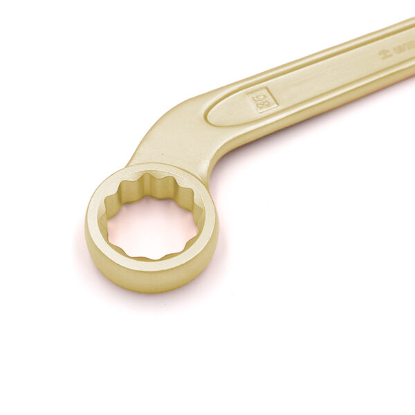Llave de caja única hecha de bronce de aluminio duradero, que garantiza la seguridad sin chispas para uso profesional en entornos peligrosos.