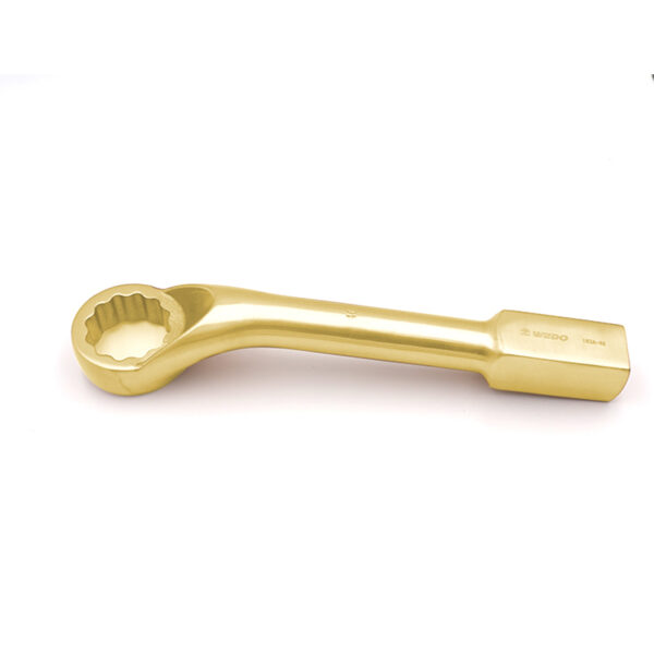 WEDO kıvılcım çıkarmayan alüminyum bronz anahtar, kolay erişim için ofset tasarımı ile patlayıcı ortamlarda güvenlik sağlar.