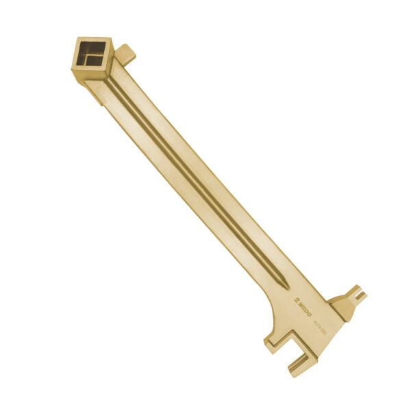 Clé à bonde en bronze d’aluminium WEDO, anti-étincelles, certifiée BAM ATEX, outil à tambour professionnel pour les zones dangereuses