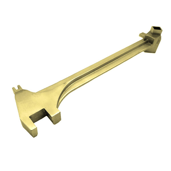 Clé à bonde en bronze d’aluminium WEDO : anti-étincelles, certifiée BAM ATEX pour une utilisation en toute sécurité dans des environnements dangereux.