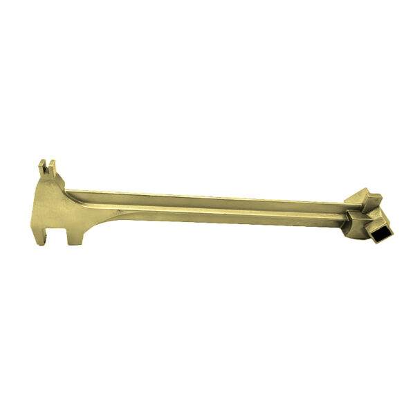 Clé à bonde WEDO en bronze d’aluminium durable, assurant une sécurité sans étincelles pour les environnements dangereux.