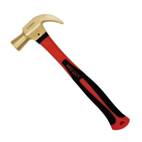 Martello WEDO con artiglio, Bronzo Alluminio, antiscintilla, certificato BAM ATEX, ideale per uso professionale in sicurezza.