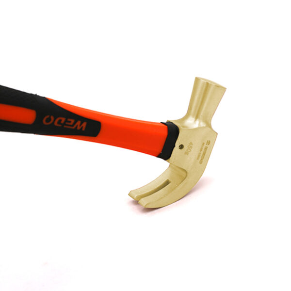 Martello WEDO con artiglio realizzato in resistente bronzo all'alluminio, che garantisce la sicurezza in ambienti pericolosi.