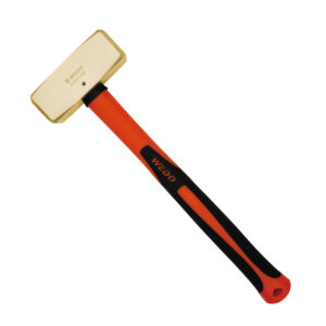 Mazza WEDO, tipo tedesco, bronzo alluminio, antiscintilla, certificato BAM ATEX, utensile di livello professionale.