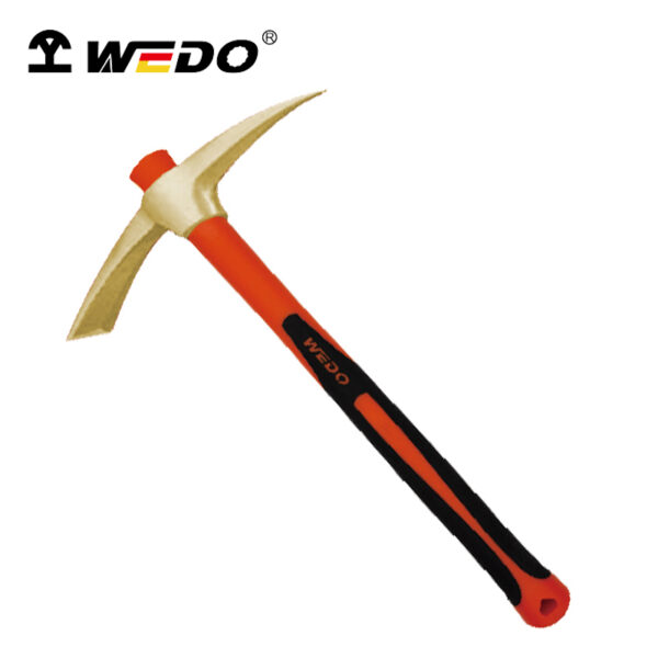 WEDO Pickaxe: Laadukas alumiinipronssi, kipinöimätön, BAM ATEX -sertifioitu, kestävä ja korroosionkestävä.