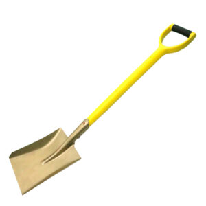 WEDO Aluminum Bronze hand shovel, non-sparking, BAM ATEX certified, ideal for professional use in hazardous areas.