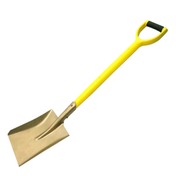 Pá de mão WEDO Aluminum Bronze, sem faísca, certificada BAM ATEX, ideal para uso profissional em áreas perigosas.