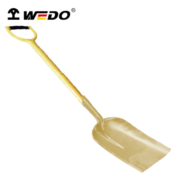 Pala de bronce y aluminio WEDO: Antichispas, resistente a la corrosión, con certificación BAM ATEX para seguridad y durabilidad profesionales.