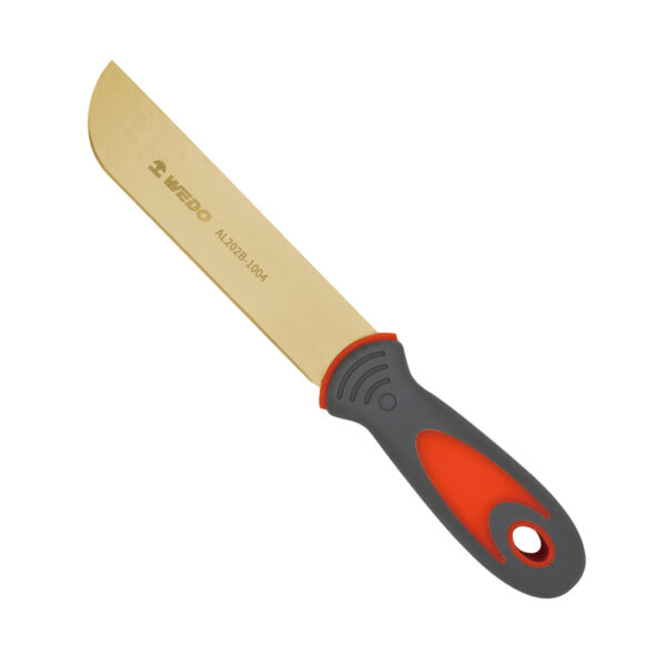 WEDO Sabit Bıçaklı Bıçak, Alüminyum Bronz, kıvılcım çıkarmayan, BAM ATEX sertifikalı, korozyona dayanıklı, profesyonel alet.