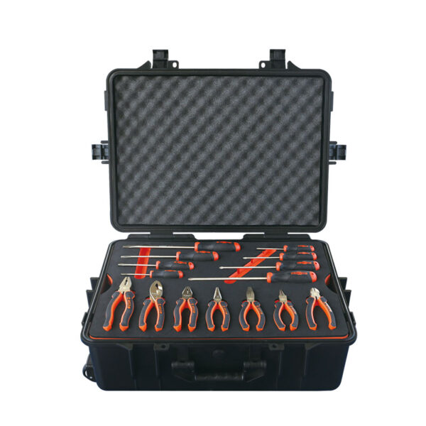 WEDO 36 pcs non-sparking tool set, BAM ATEX certified, Aluminum Bronze, ideal for petrochemical and mining industries.