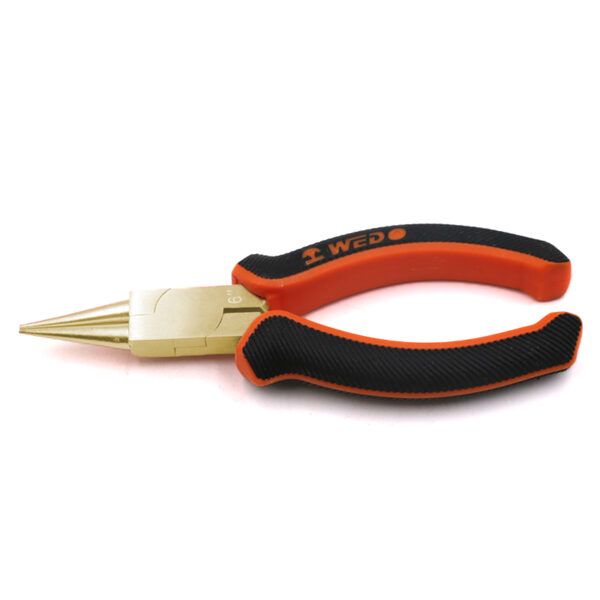 WEDO Round Nose Pliers made from durable Aluminum Bronze, ensuring non-sparking safety for hazardous environments.