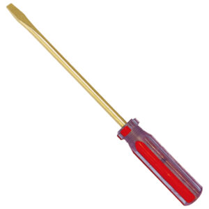 WEDO Slotted Screwdriver, Aluminum Bronze, Non-sparking, BAM ATEX certified, professional tool for hazardous areas.