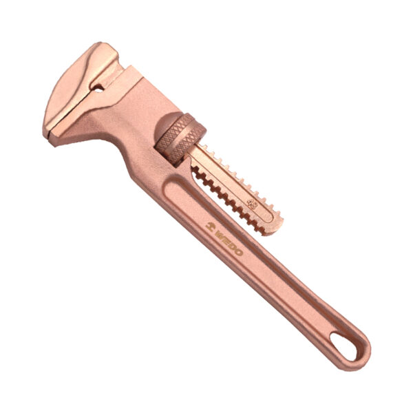 Llave inglesa WEDO, cobre berilio, antichispas, ajustable, con certificación BAM ATEX, herramienta profesional para la seguridad.