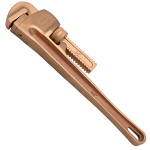 Chiave a tubo WEDO, stile americano, rame al berillio, antiscintilla, certificato BAM ATEX, utensile resistente alla corrosione.