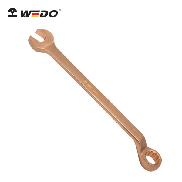 Cheie offset premium WEDO, cupru beriliu, anti-scântei, certificat BAM ATEX, asigură siguranță și durabilitate.